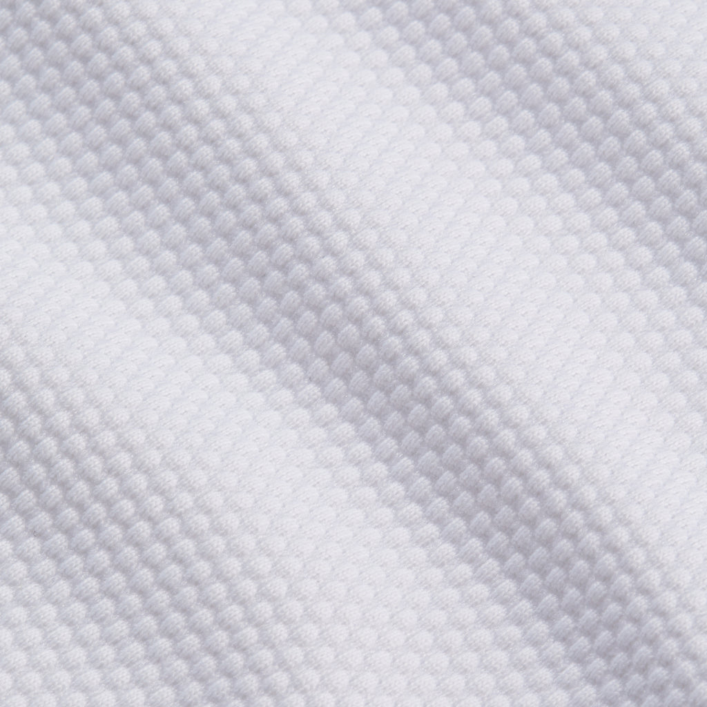 Eco Luxe Bubble fabric, white close up