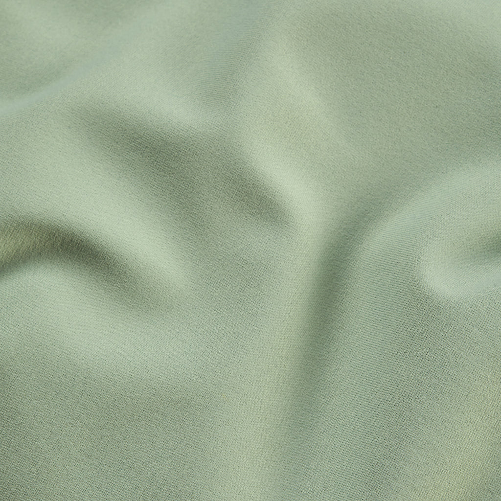 recycled polyester in light green, close up