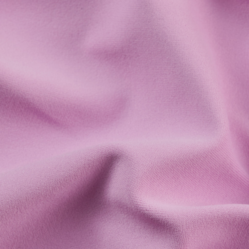 pink recycled polyester fabric. close up